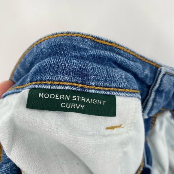 Lauren Ralph Lauren Jeans Modern Straight Curvy Classic Denim 10 - Picture 9 of 9